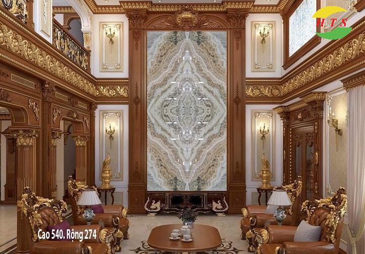 tranh đá Marble trắng thông tầng